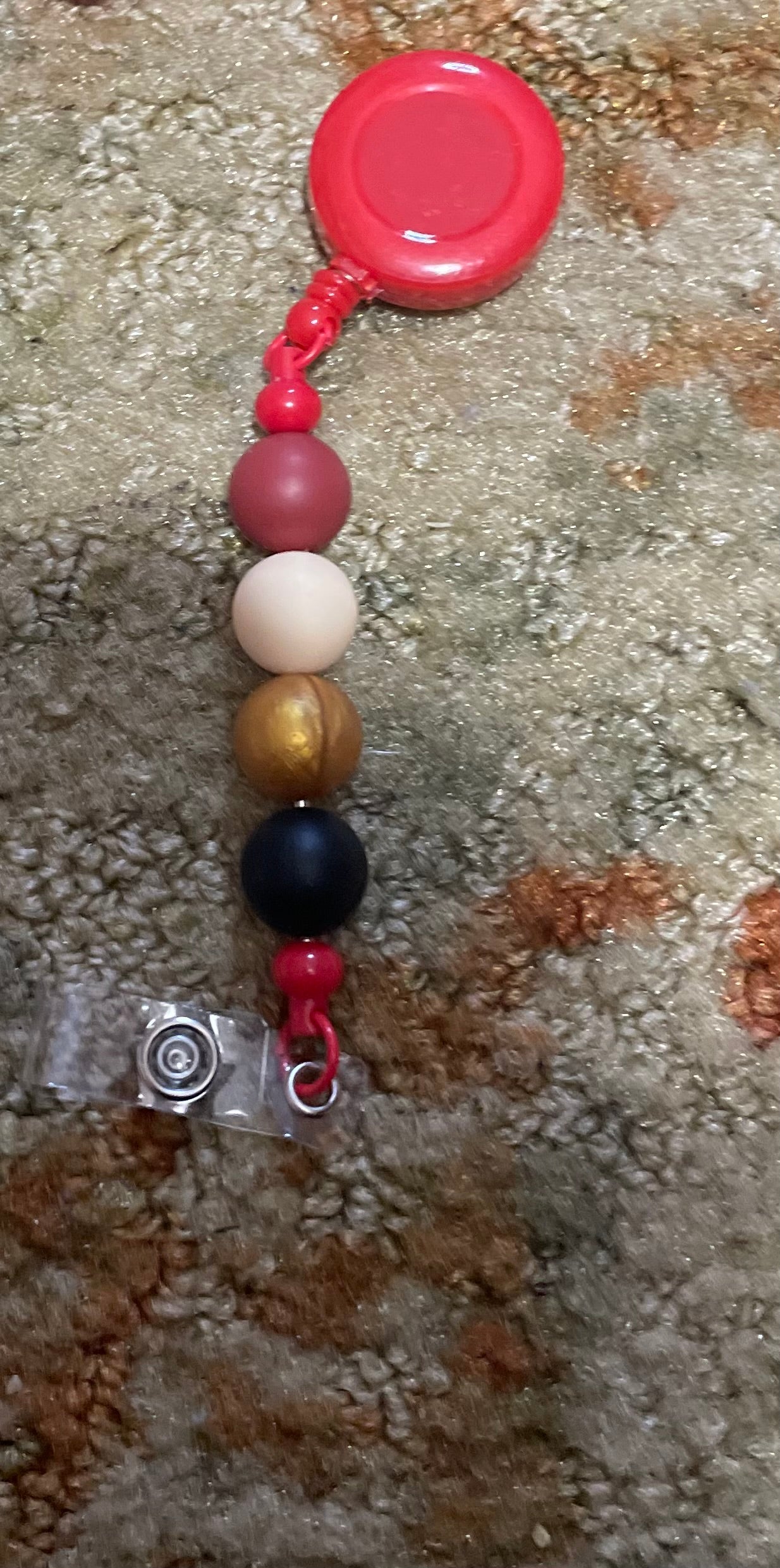 Beaded badge reels