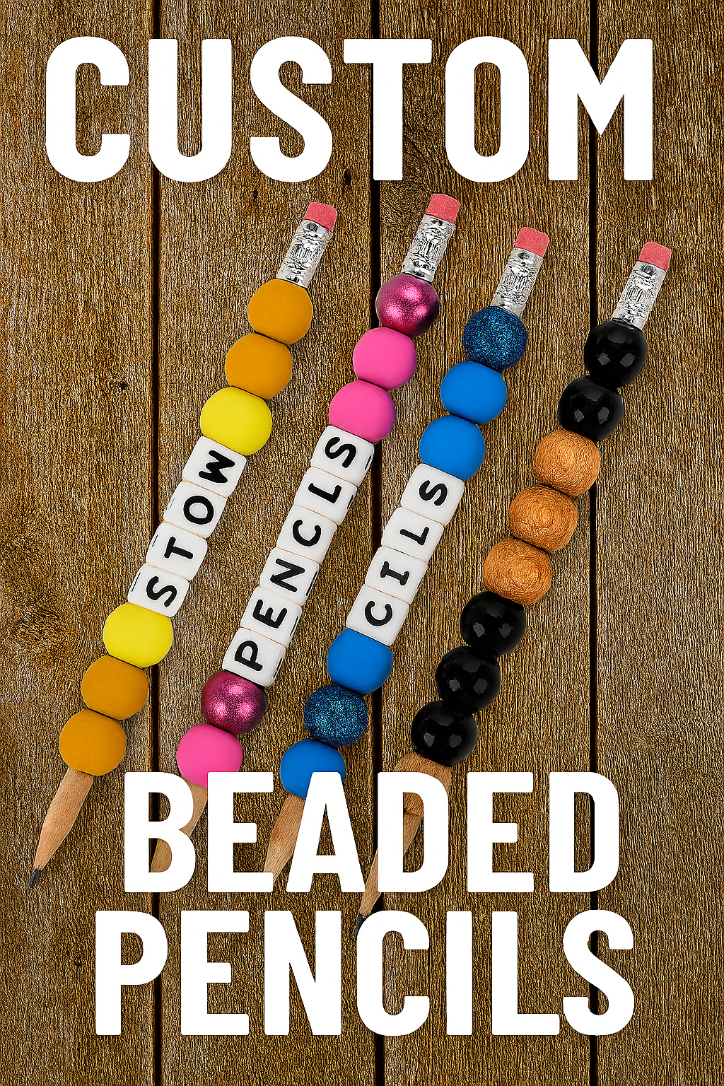 Beaded pencils